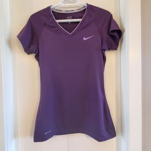 Nike Dri-Fit V Neck Short Sleeve Top